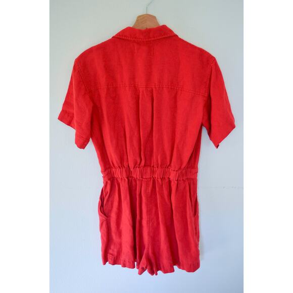 Alex Mill Cassi Romper In Linen Size Small - Picture 4 of 4